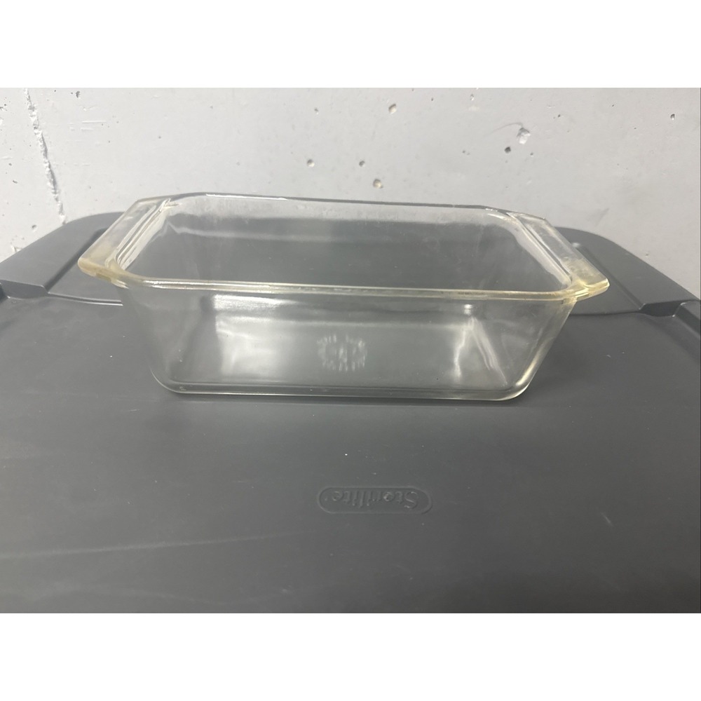 Vintage PYREX 9x5x3 Clear Glass Ovenware 215-B Bread Meat Loaf USA